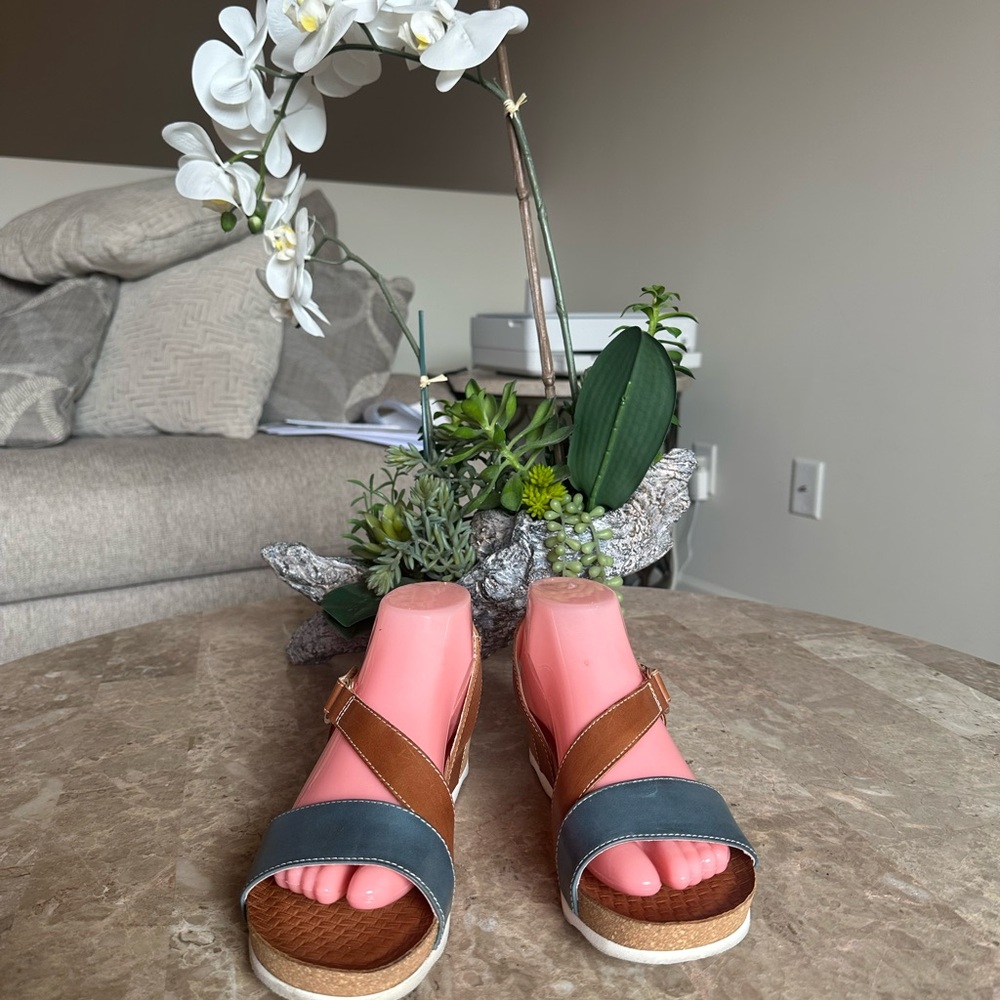 PIKOLINOS Brown and Blue Sandals